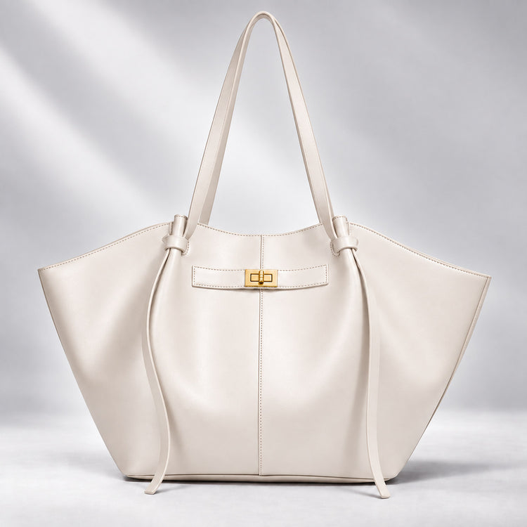 The Vela Tote — Crème