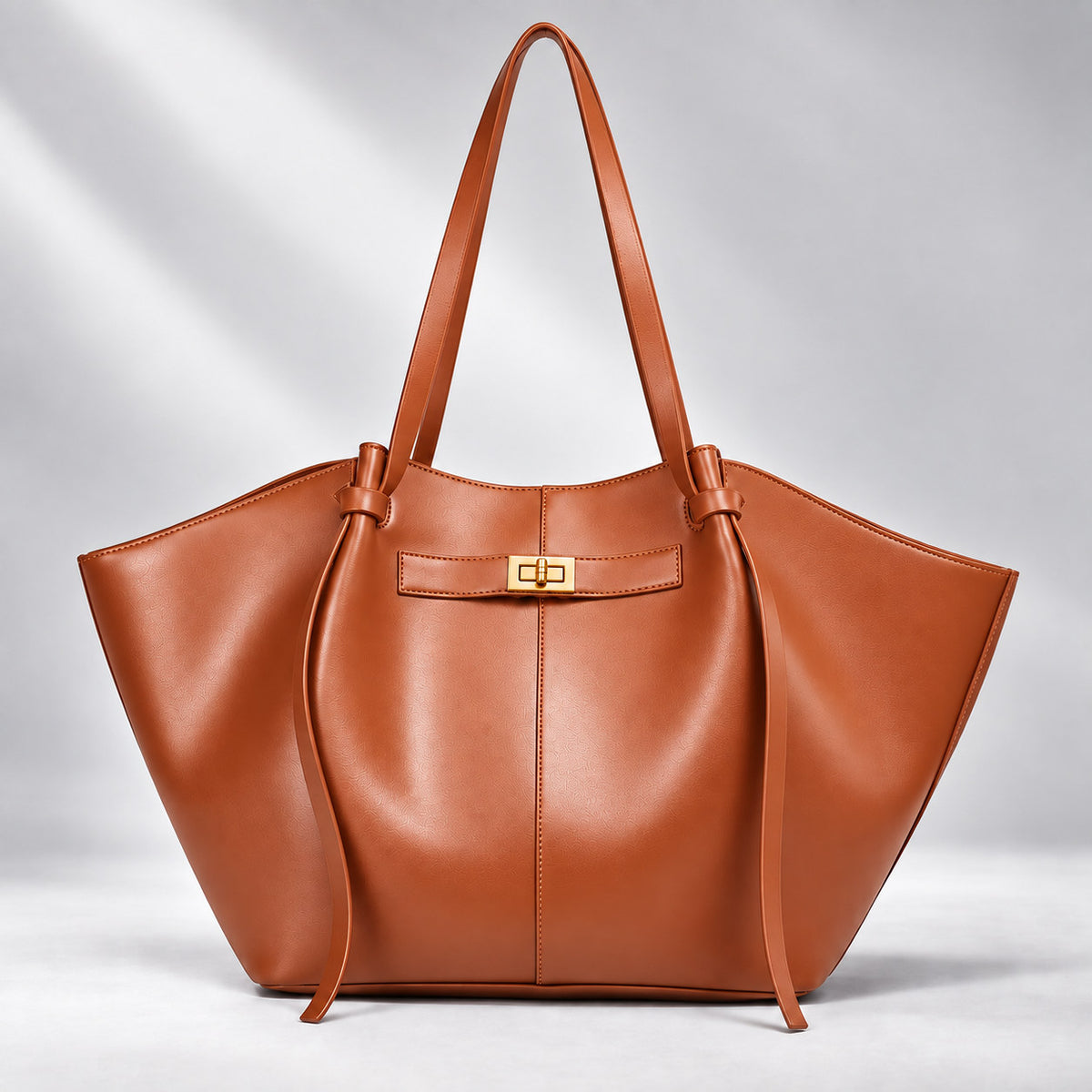 The Vela Tote — Cognac