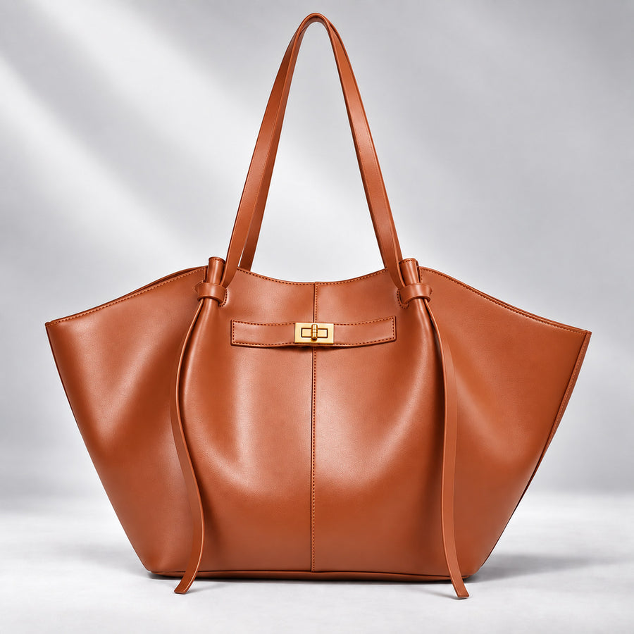 The Vela Tote — Cognac