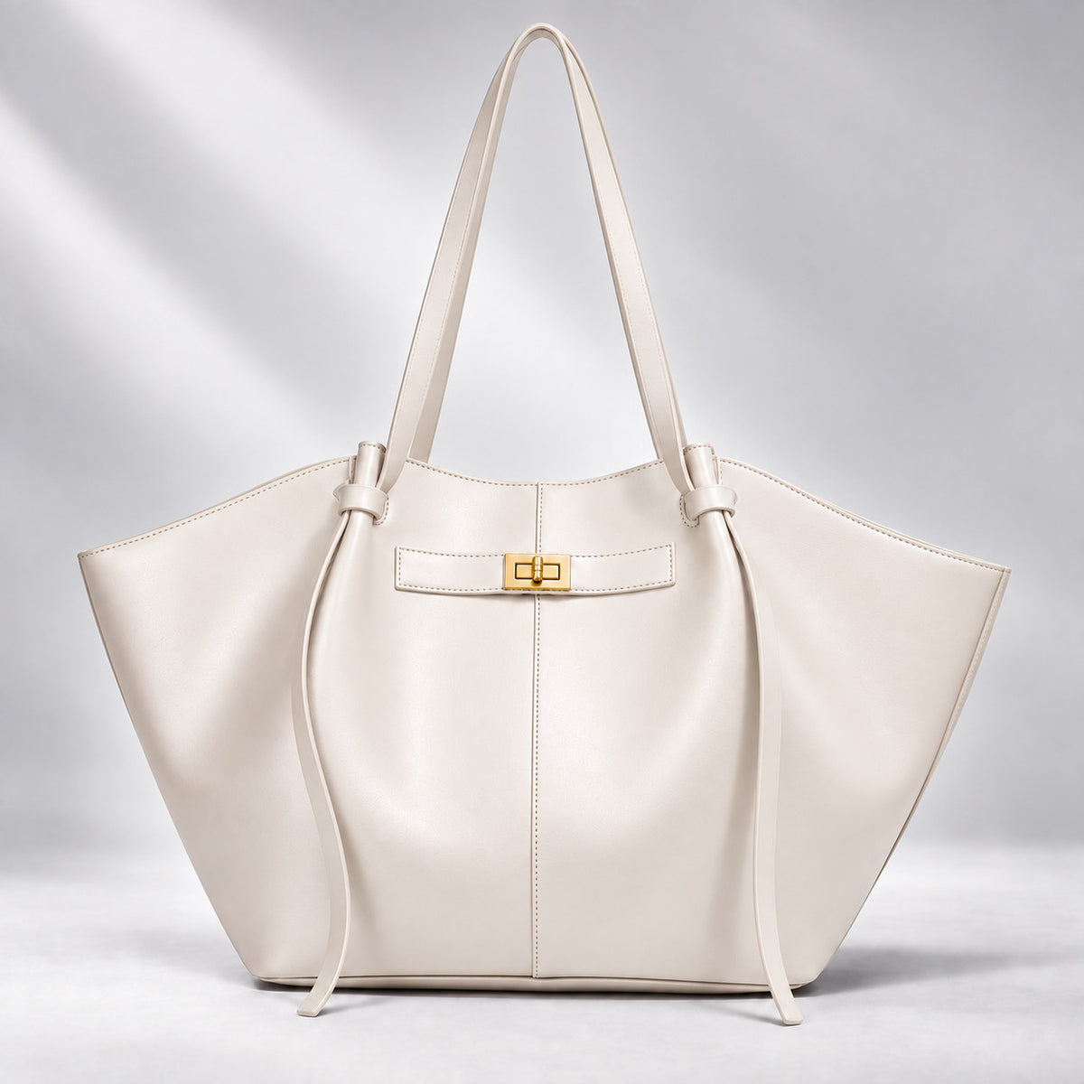 The Vela Tote — Crème