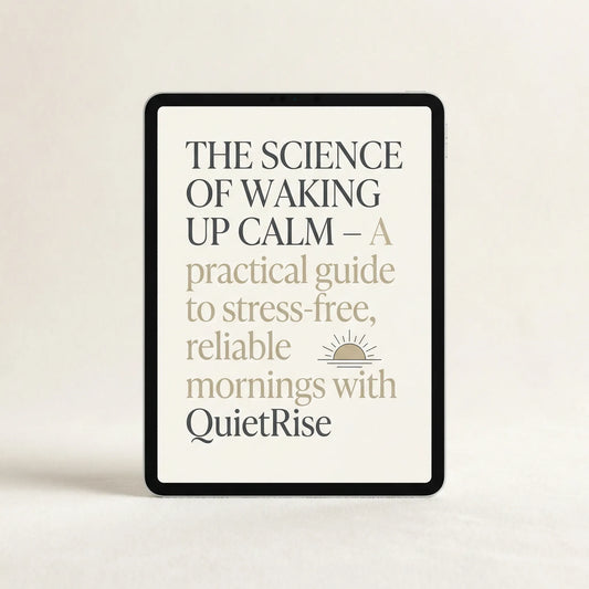 QuietRise - Ebook "The Science of Waking Up Calm"